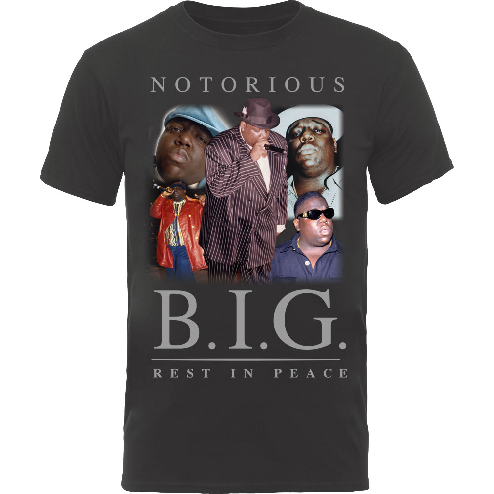 Tričko Biggie Smalls - Collage, Unisex,Čierna,XXL
