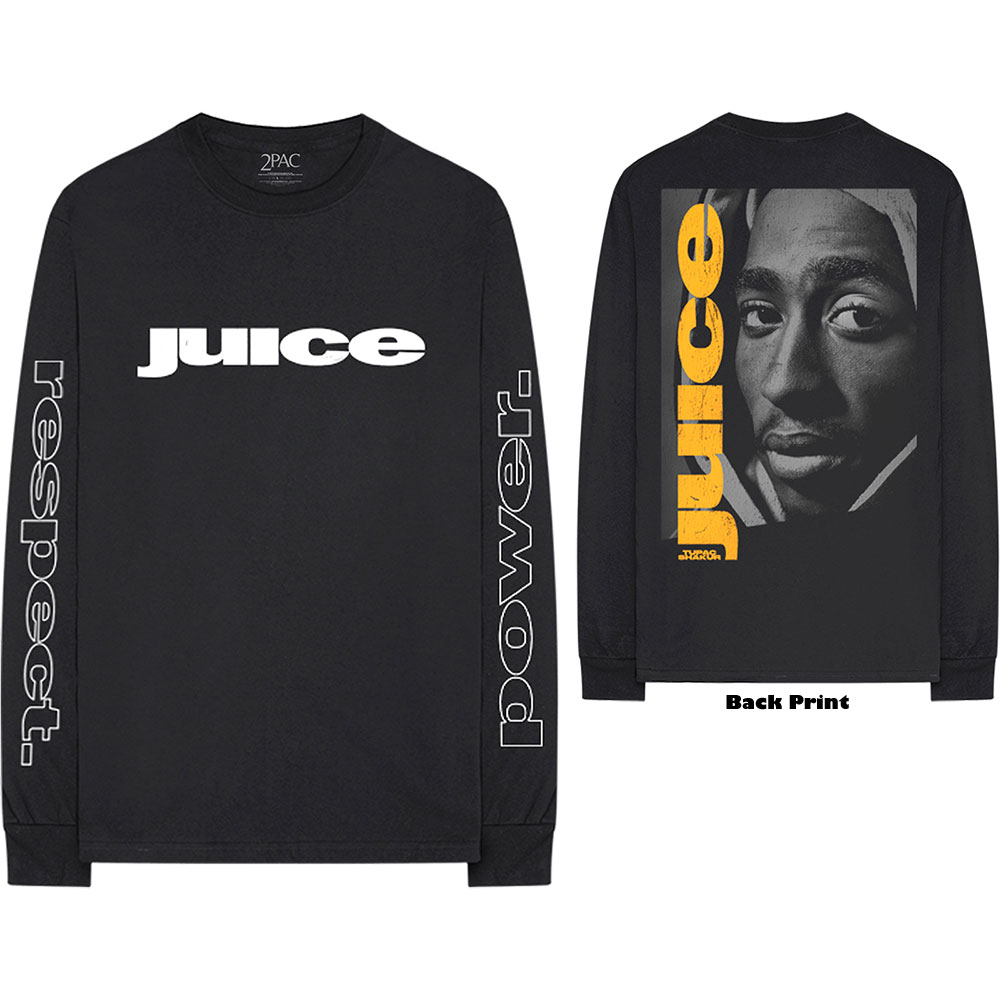 Tričko s dlhým rukávom 2Pac - Respect, Unisex,Čierna,XXL