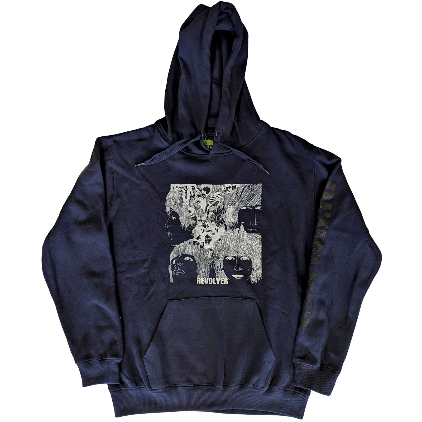 Mikina The Beatles - Reverse Revolver, Unisex,Modrá,XL