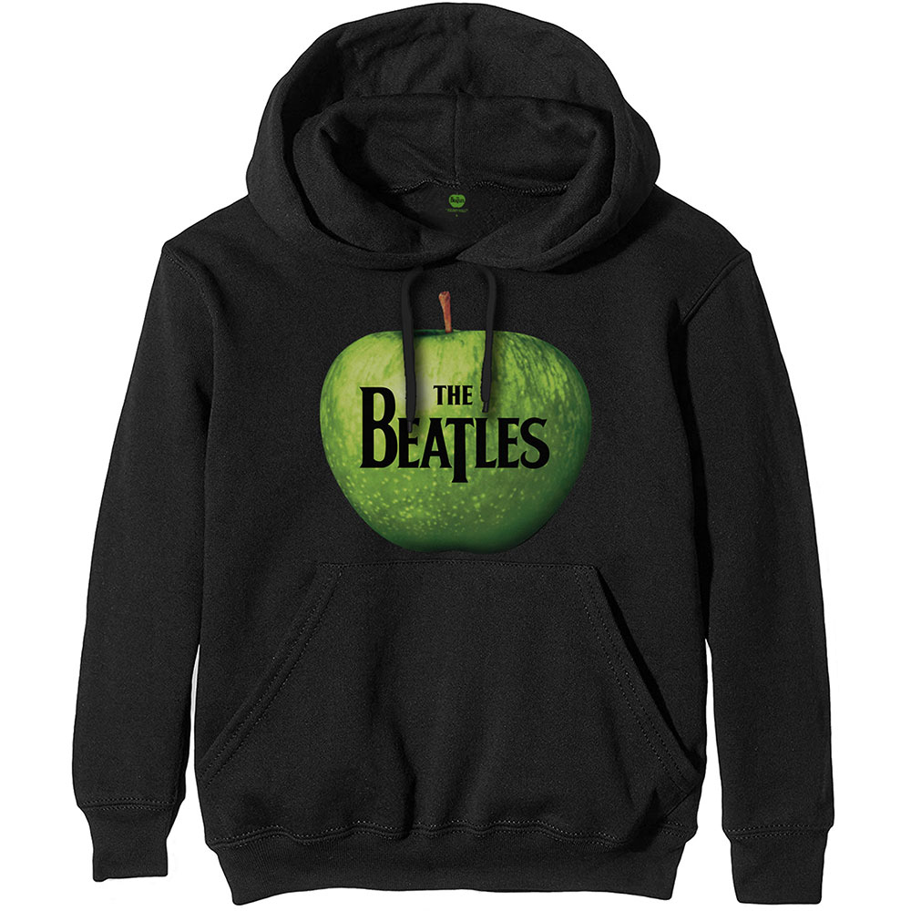 Mikina The Beatles - Apple Logo, Unisex,Čierna,XXL