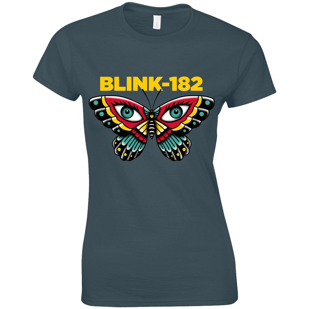 Tričko Blink 182 - Butterfly, Žena,Modrá,XXL