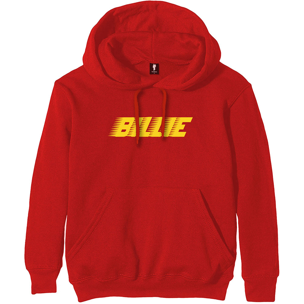 Mikina Billie Eilish - Racer Logo, Unisex,Červená,XXL
