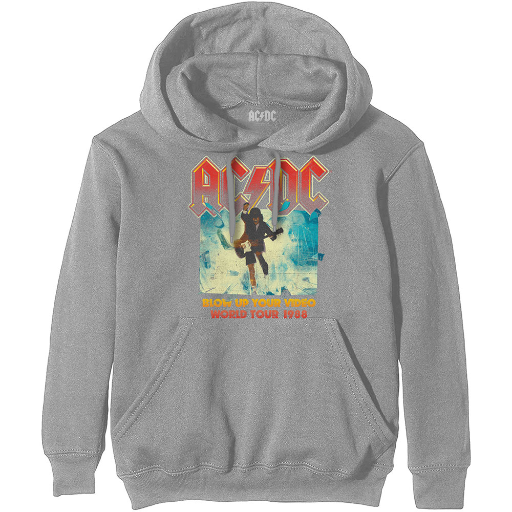 Mikina AC/DC - Blow Up Your Video, Unisex,Šedá,XXL