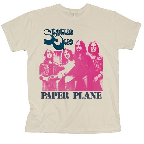 Tričko Status Quo - Paper Plane, Unisex,Natural,XXL