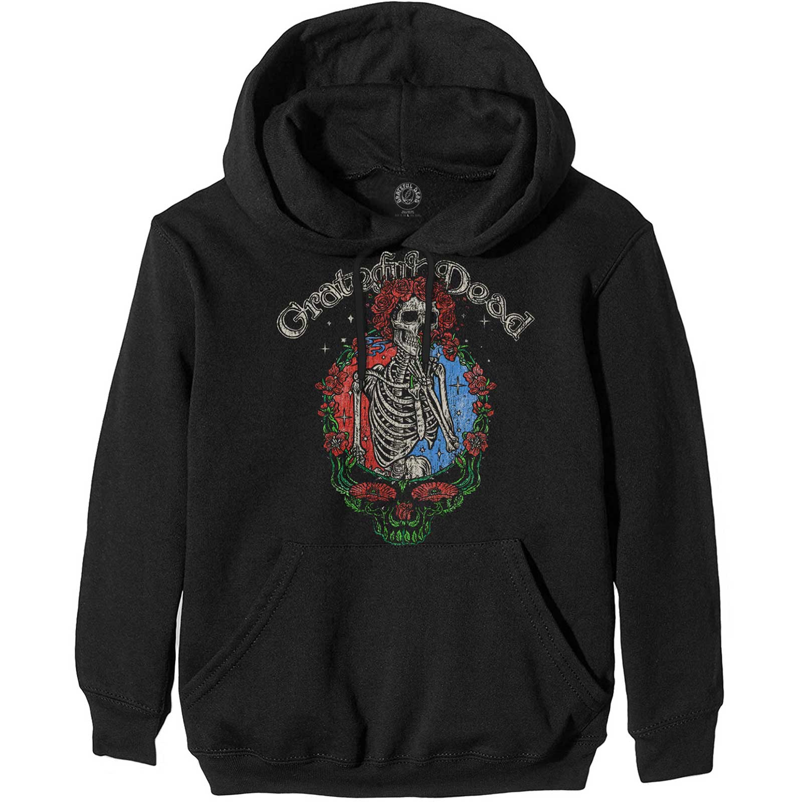 Mikina Grateful Dead - Floral Stealie, Unisex,Čierna,XXL
