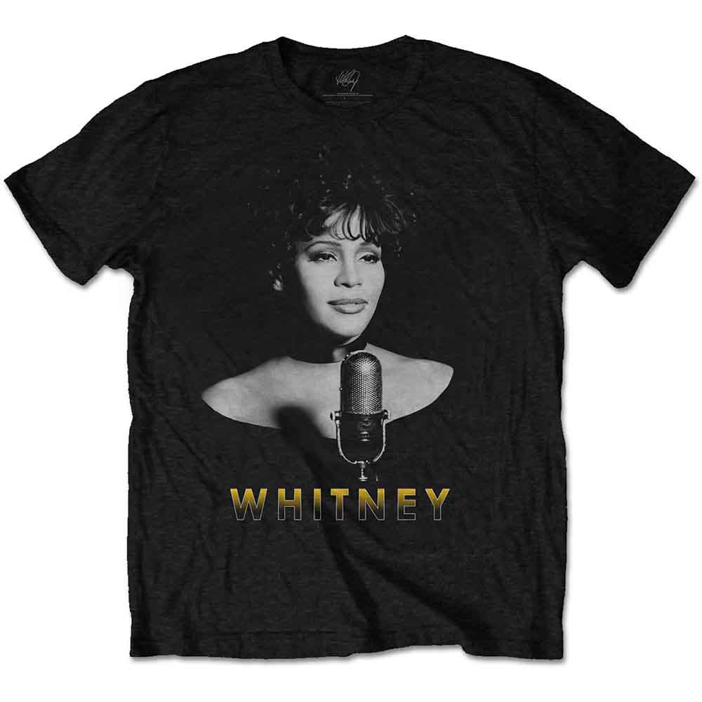 Tričko Whitney Houston - Black & White Photo, Unisex,Čierna,XXL