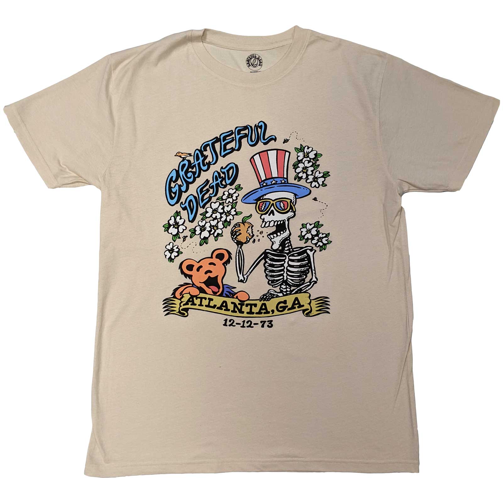 Tričko Grateful Dead - Atlanta Flowers, Unisex,Natural,XXL
