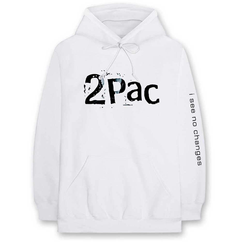 Mikina 2Pac - I See No Changes, Unisex,Biela,XXL