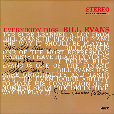Vinyl Bill Evans - EVERYBODY DIGS BILL EVANS