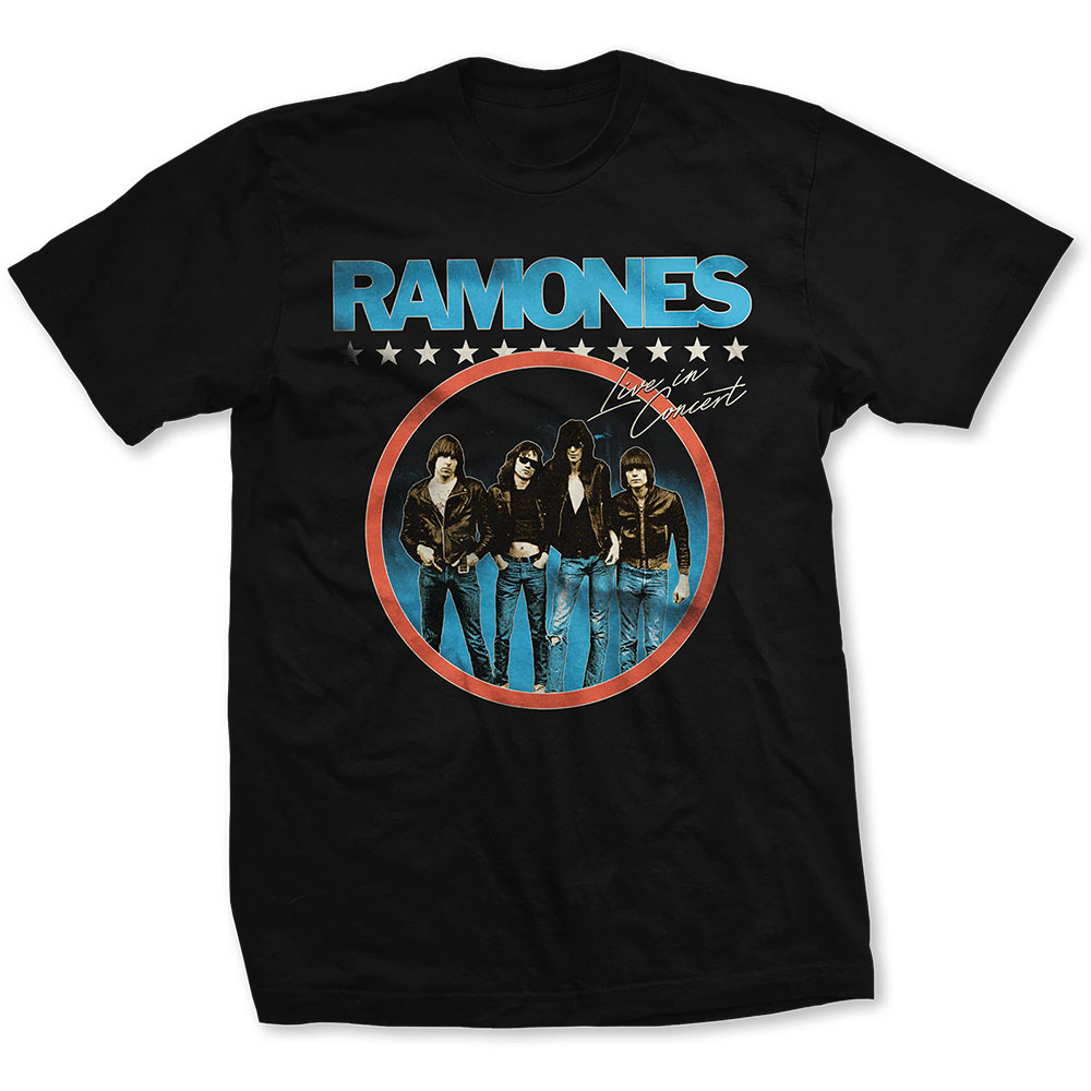 Tričko Ramones - Circle Photo, Unisex,Čierna,XXL