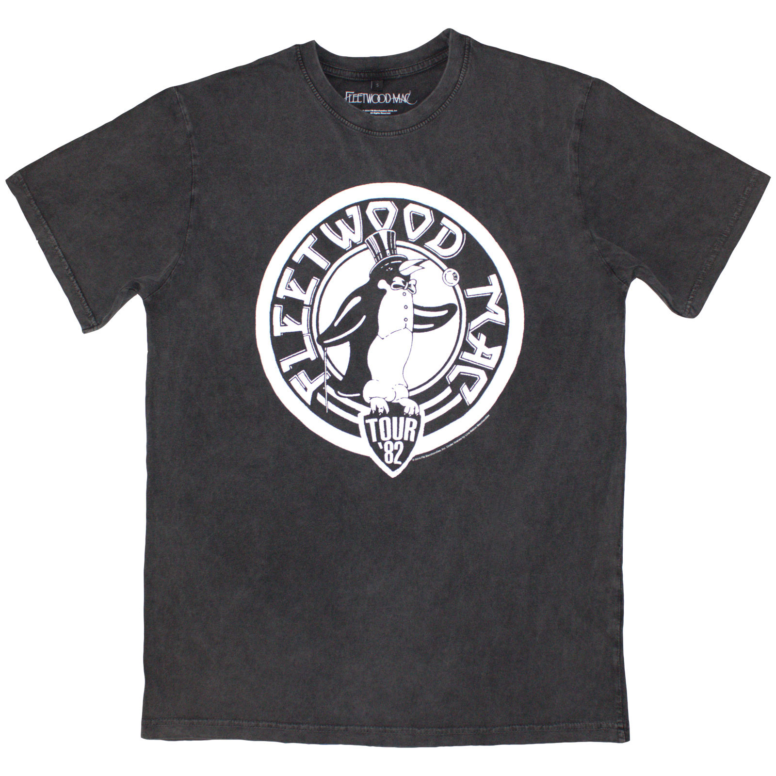 Tričko Fleetwood Mac - Tour '82 Penguin, Unisex,Šedá,XXL