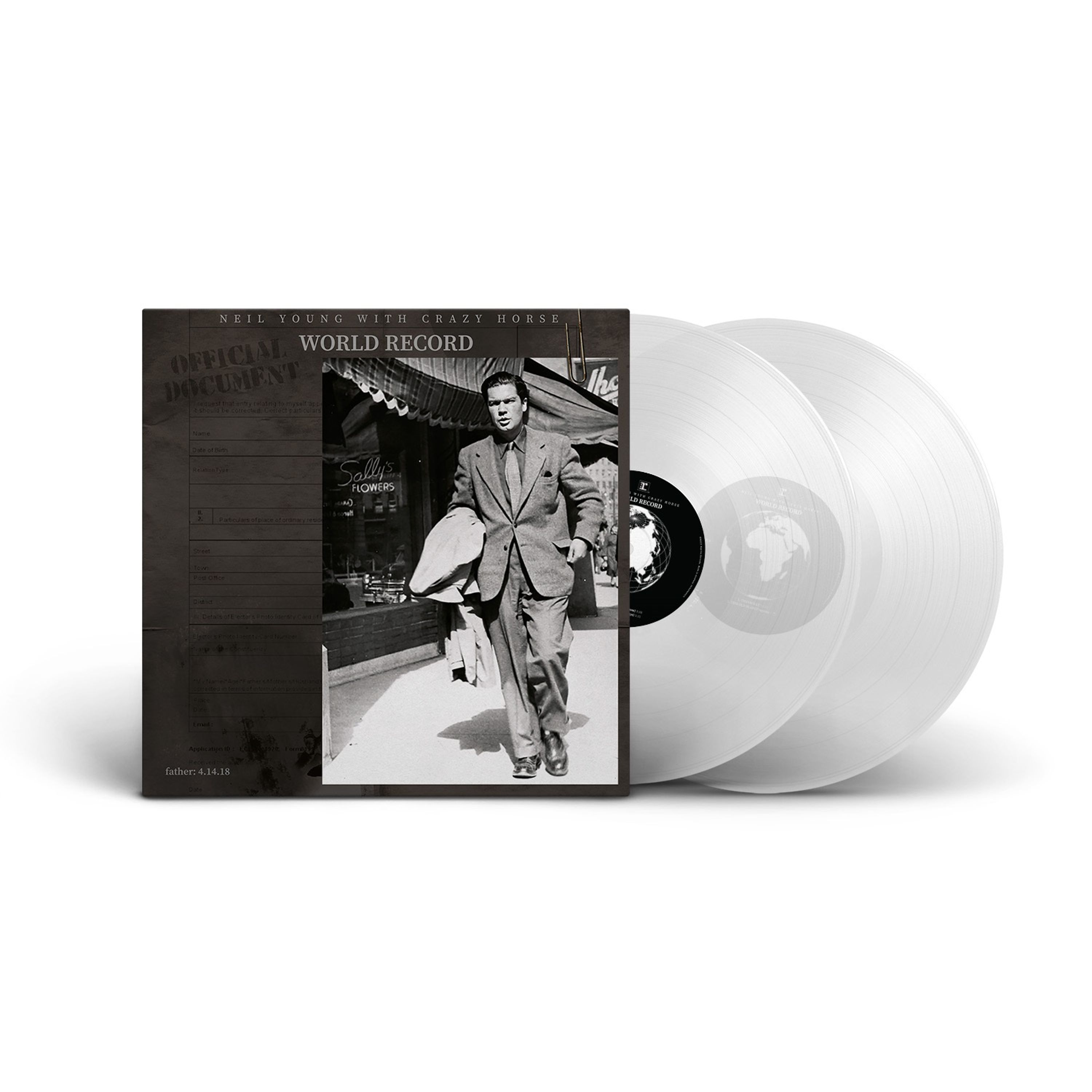 Vinyl Neil Young & Crazy Horse - WORLD RECORD (INDIE)  (CLEAR VINYL ALBUM)