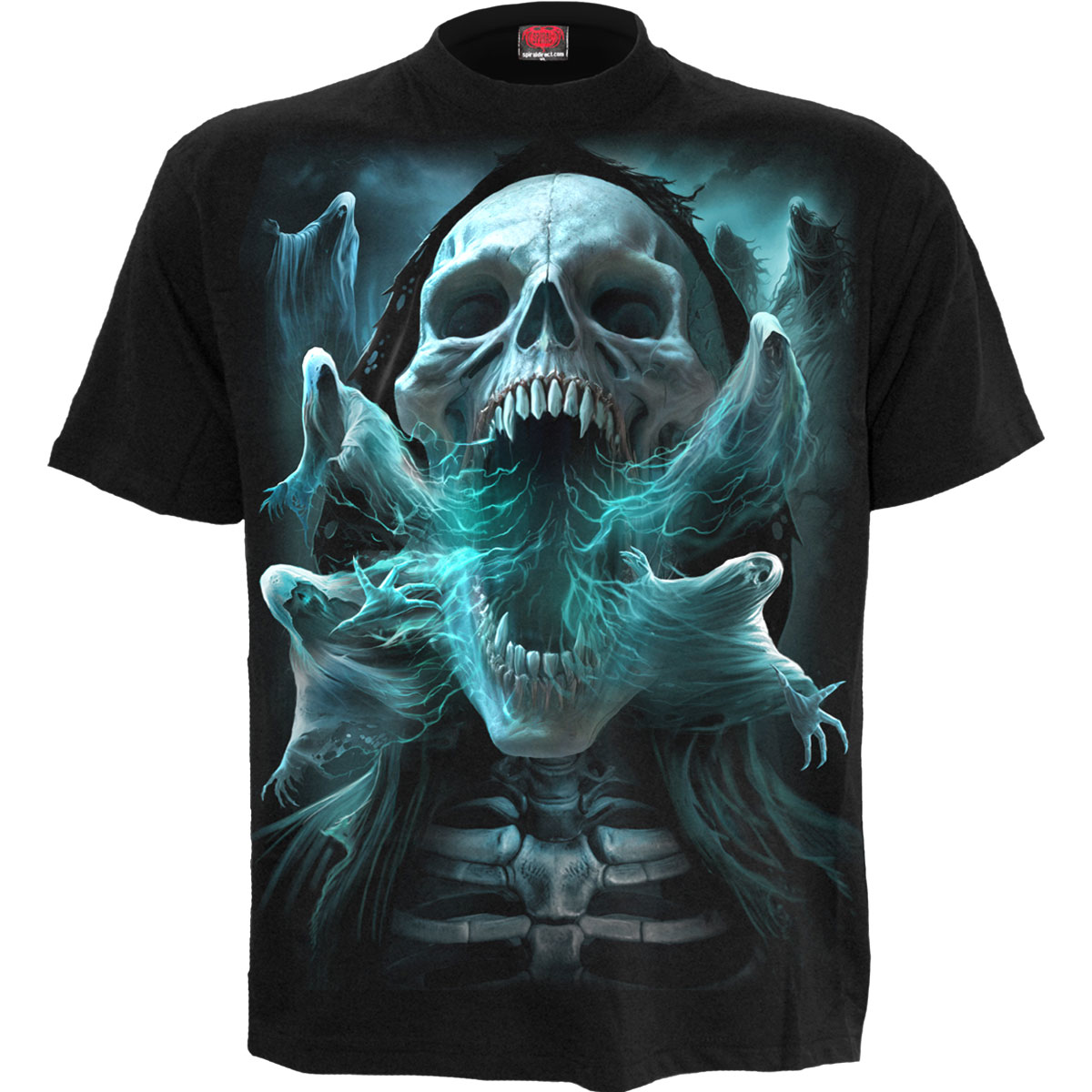 Tričko Spiral Stairs - Ghost Skull, Unisex,Čierna,S