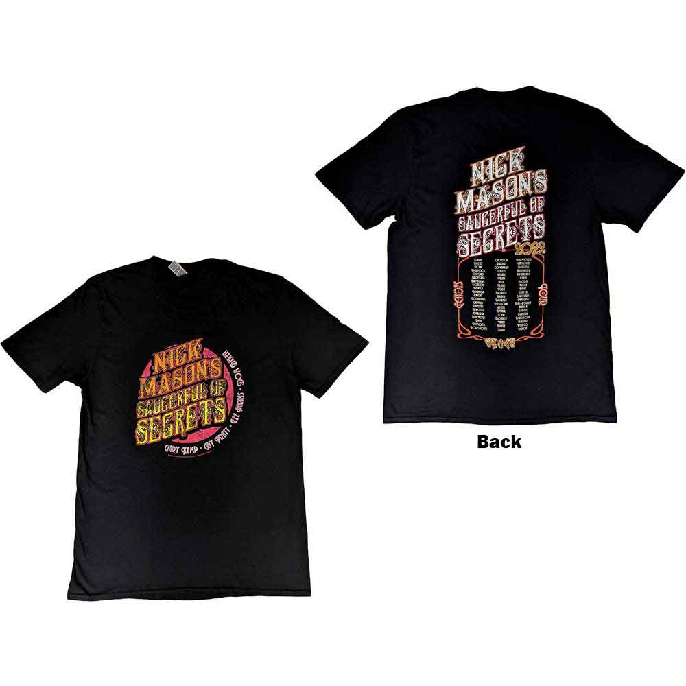Tričko Nick Mason's Saucerful of Secrets - Echoes European Tour 2022, Unisex,Čierna,XXL