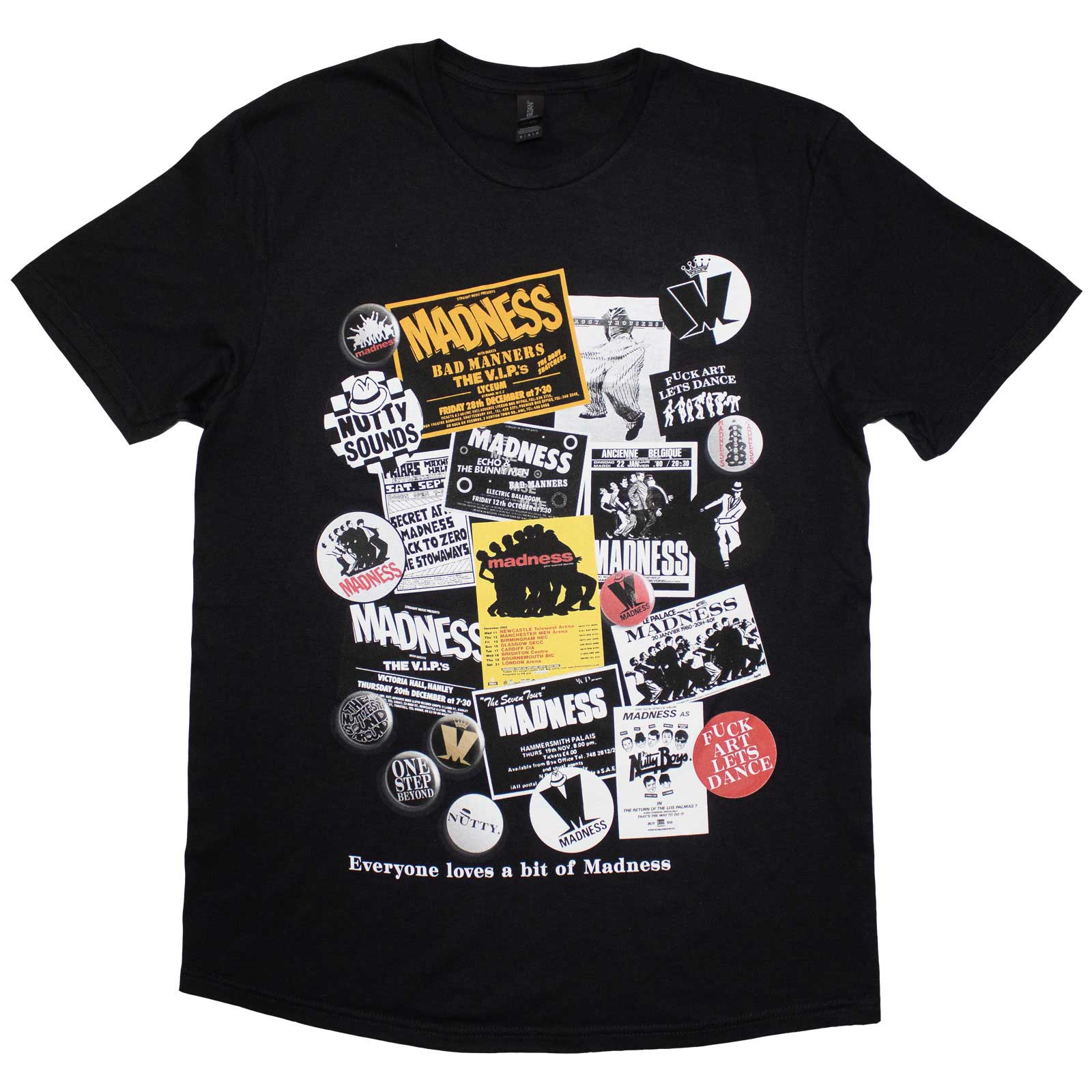 Tričko MADNESS - Posters & Stickers, Unisex,Čierna,XXL