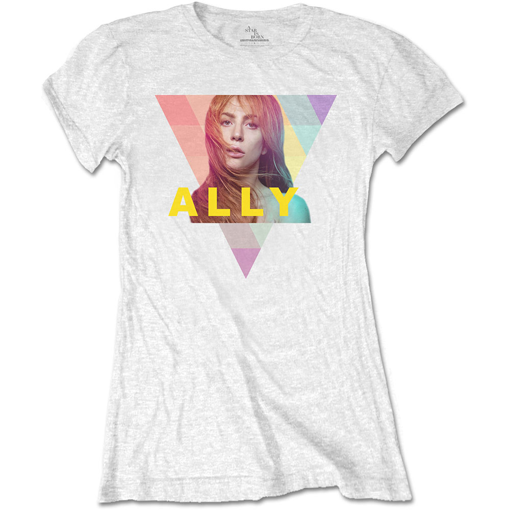 Tričko Lady Gaga - Ally Geo-Triangle, Žena,Biela,XXL