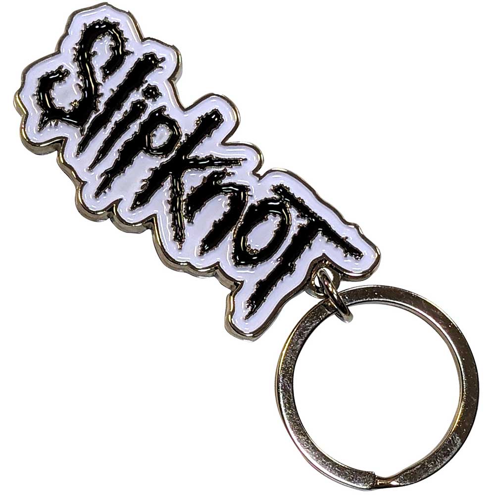 Kľúčenka Slipknot - Black Logo White Border