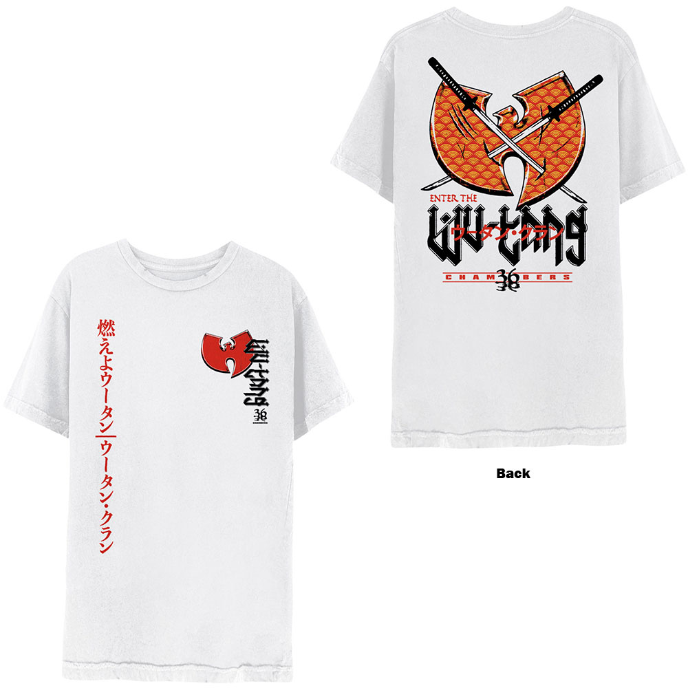 Tričko Wu-Tang Clan - Swords, Unisex,Biela,XXL