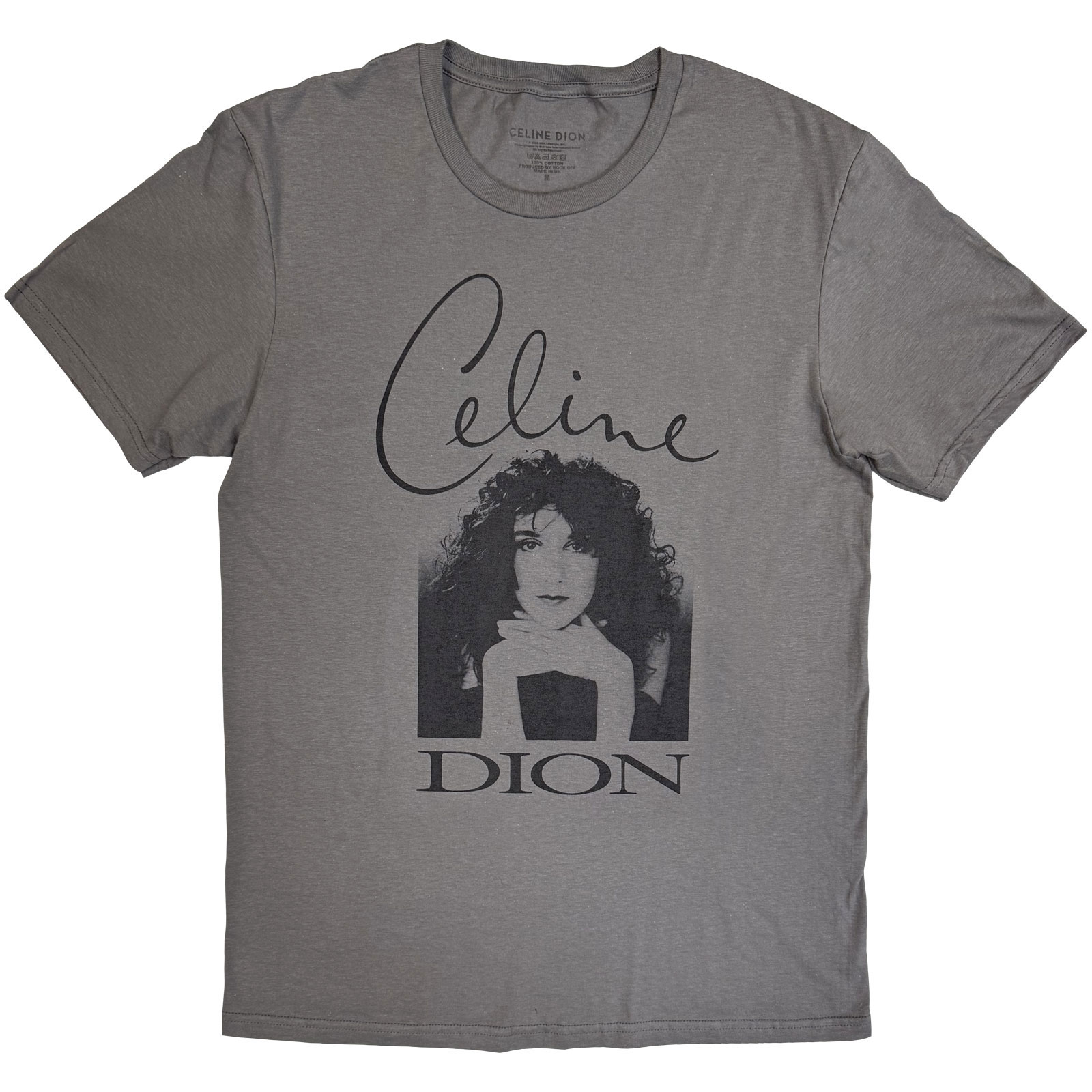 Tričko Celine Dion - Celine Photo, Unisex,Šedá,XXL
