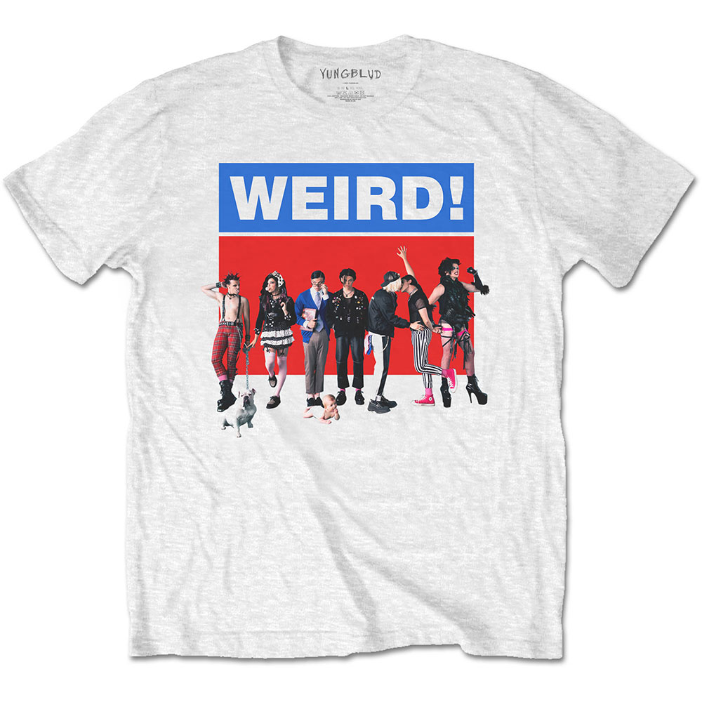 Tričko Yungblud - Weird, Unisex,Biela,XXL