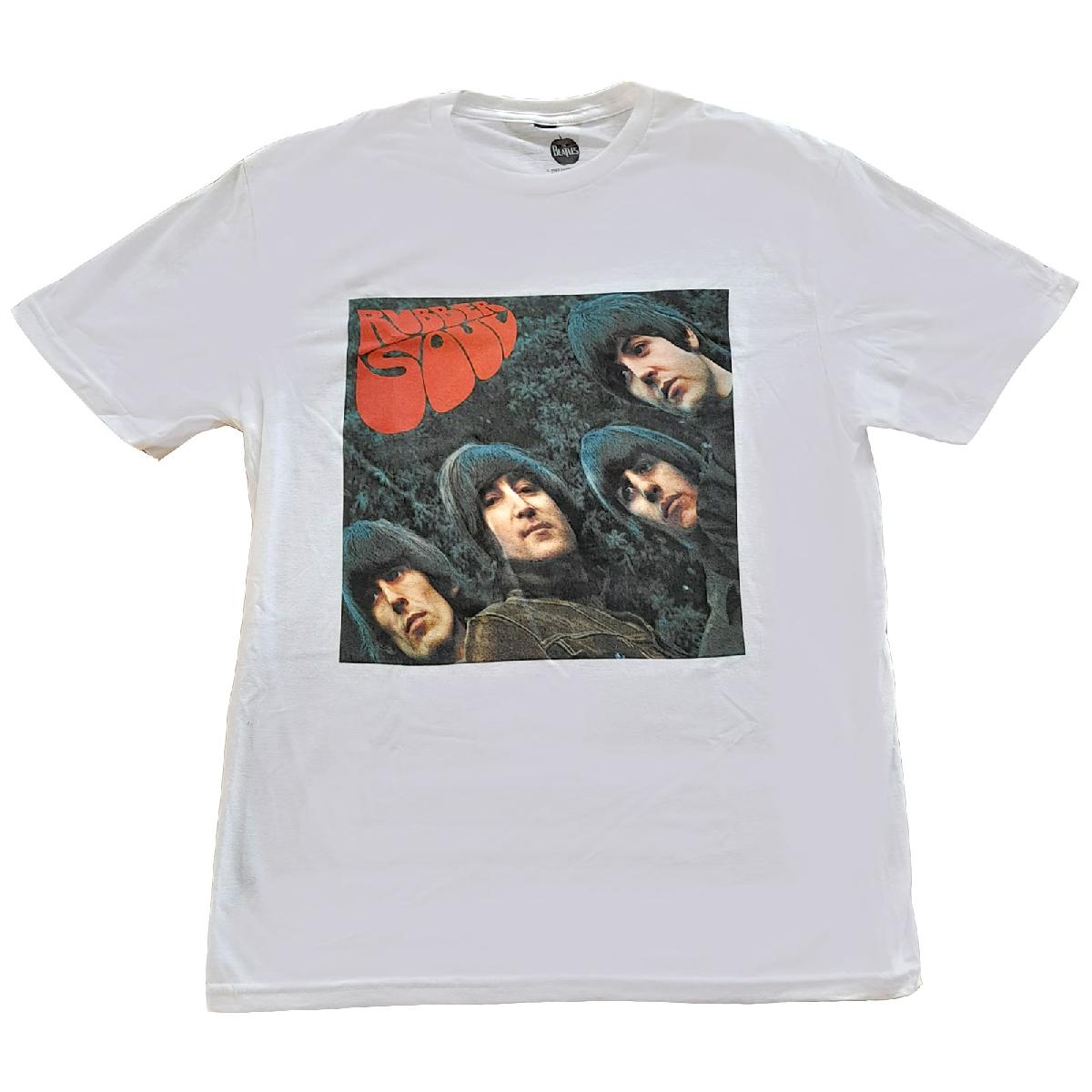 Tričko The Beatles - Rubber Soul Album Cover, Unisex,Biela,XXL