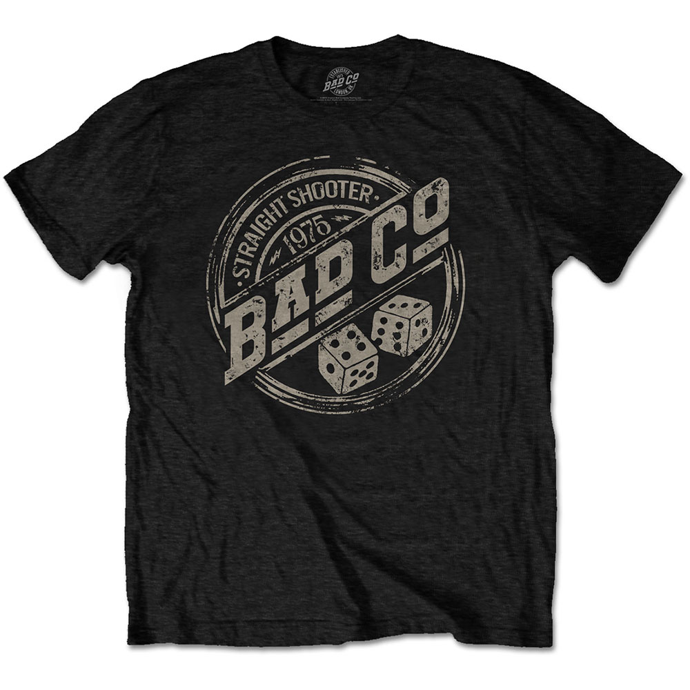 Tričko Bad Company - Straight Shooter Roundel, Unisex,Čierna,XXL