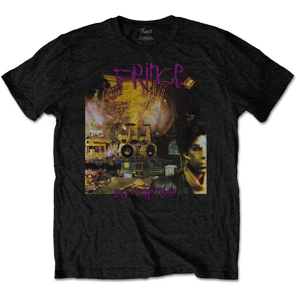 Tričko Prince - Sign O The Times Album, Unisex,Čierna,XXL