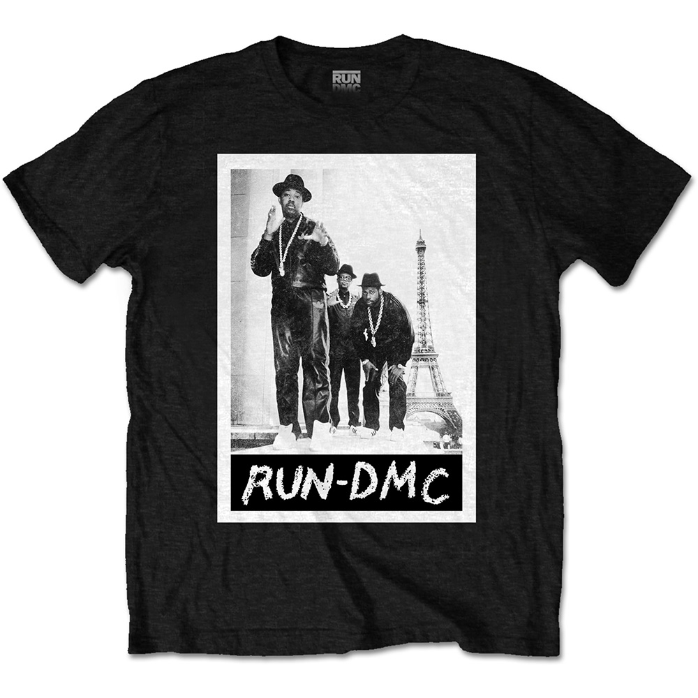 Tričko Run-DMC - Paris Photo, Unisex,Čierna,XXL
