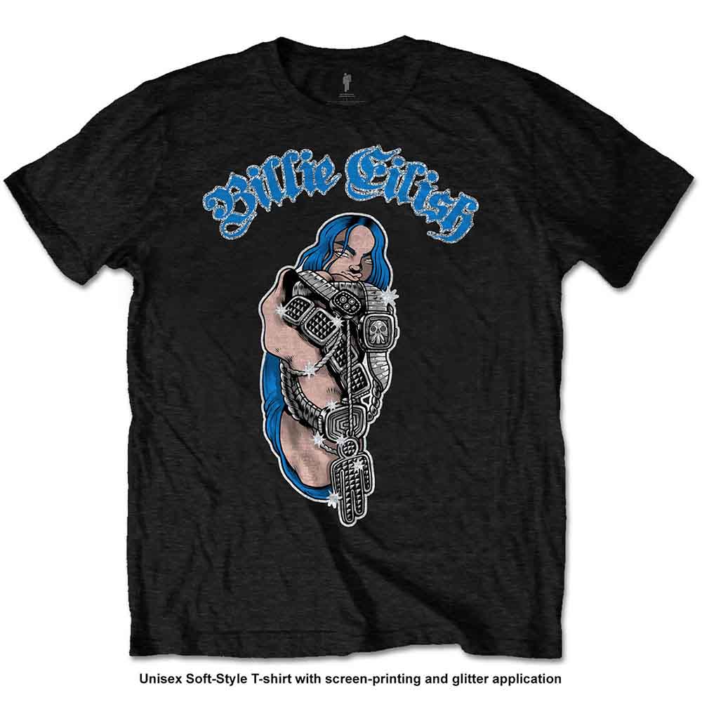 Tričko Billie Eilish - Bling, Unisex,Čierna,XXL