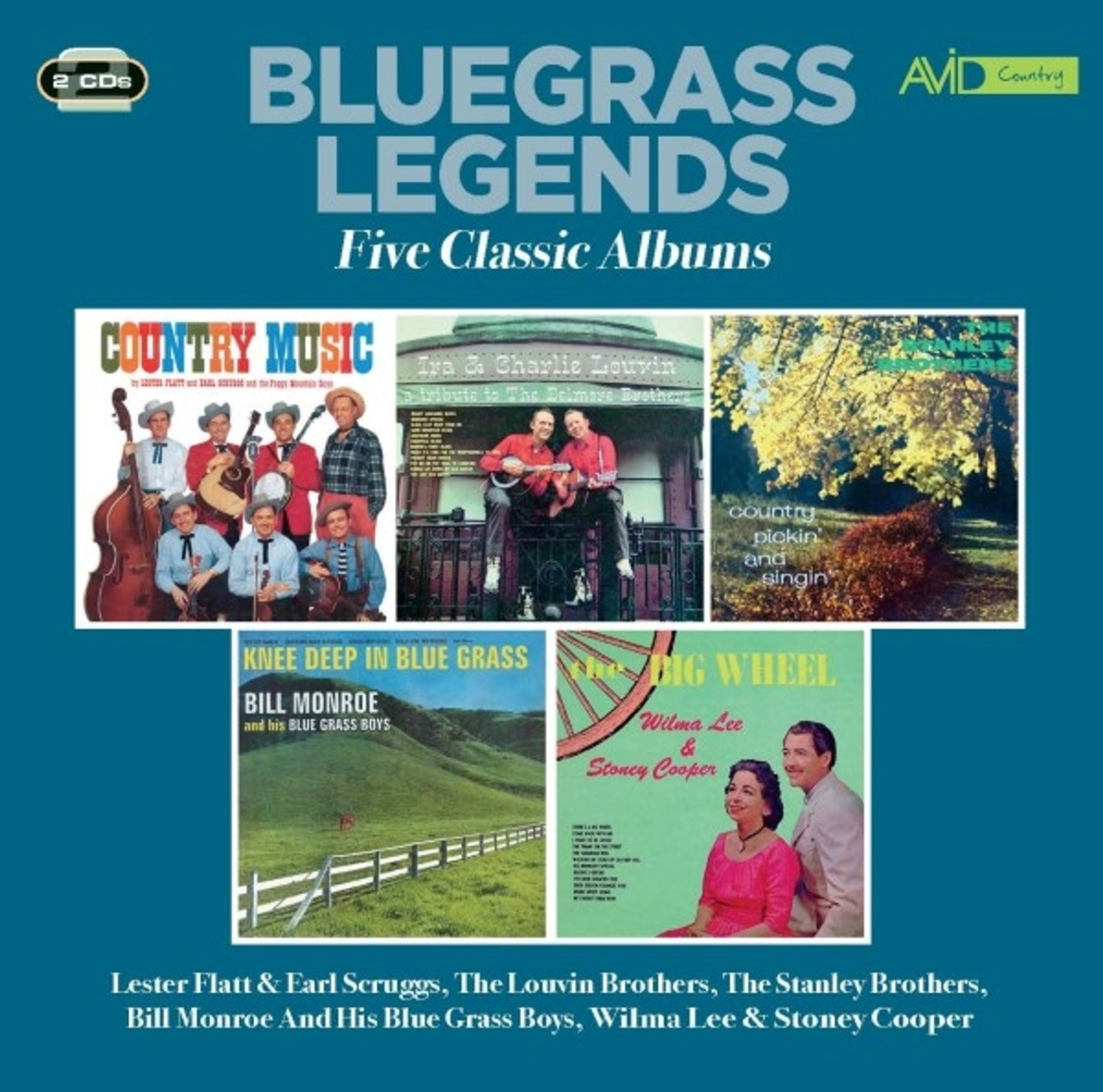 CD V/A - V/A - BLUEGRASS LEGENDS - FIVE CLASSIC ALBUMS