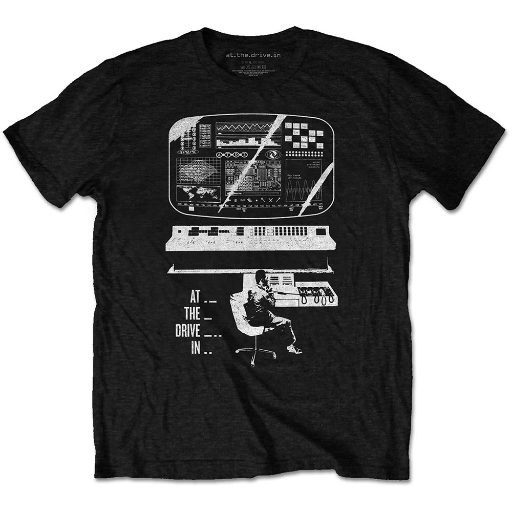 Tričko At The Drive-In - Monitor, Unisex,Čierna,XXL