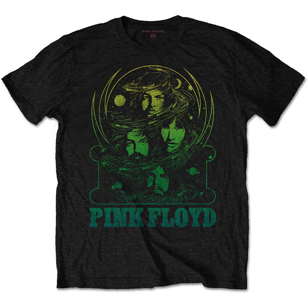Tričko Pink Floyd - Green Swirl, Unisex,Čierna,XXL