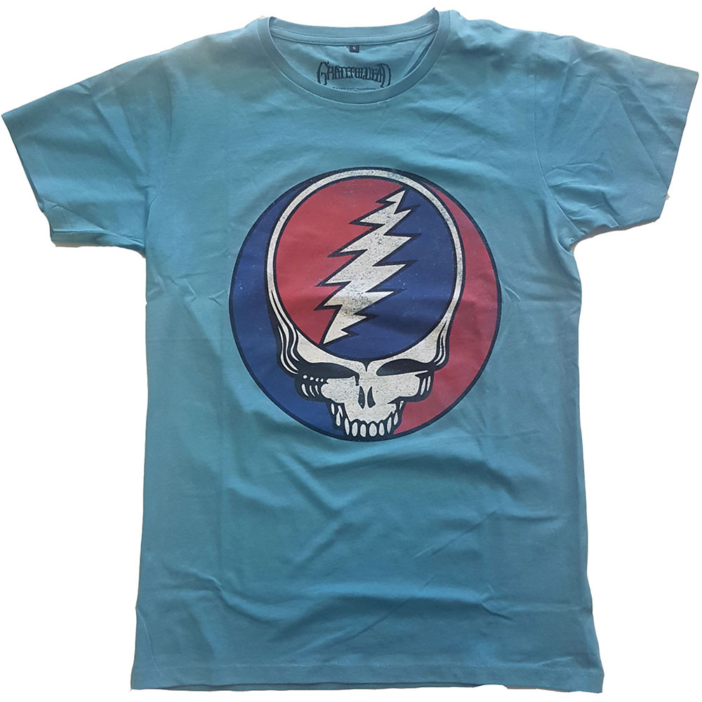 Tričko Grateful Dead - Steal Your Face Classic, Unisex,Modrá,M