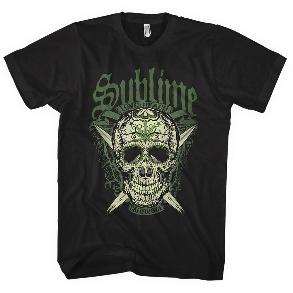 Tričko Sublime - Long Beach, Unisex,Čierna,XXL