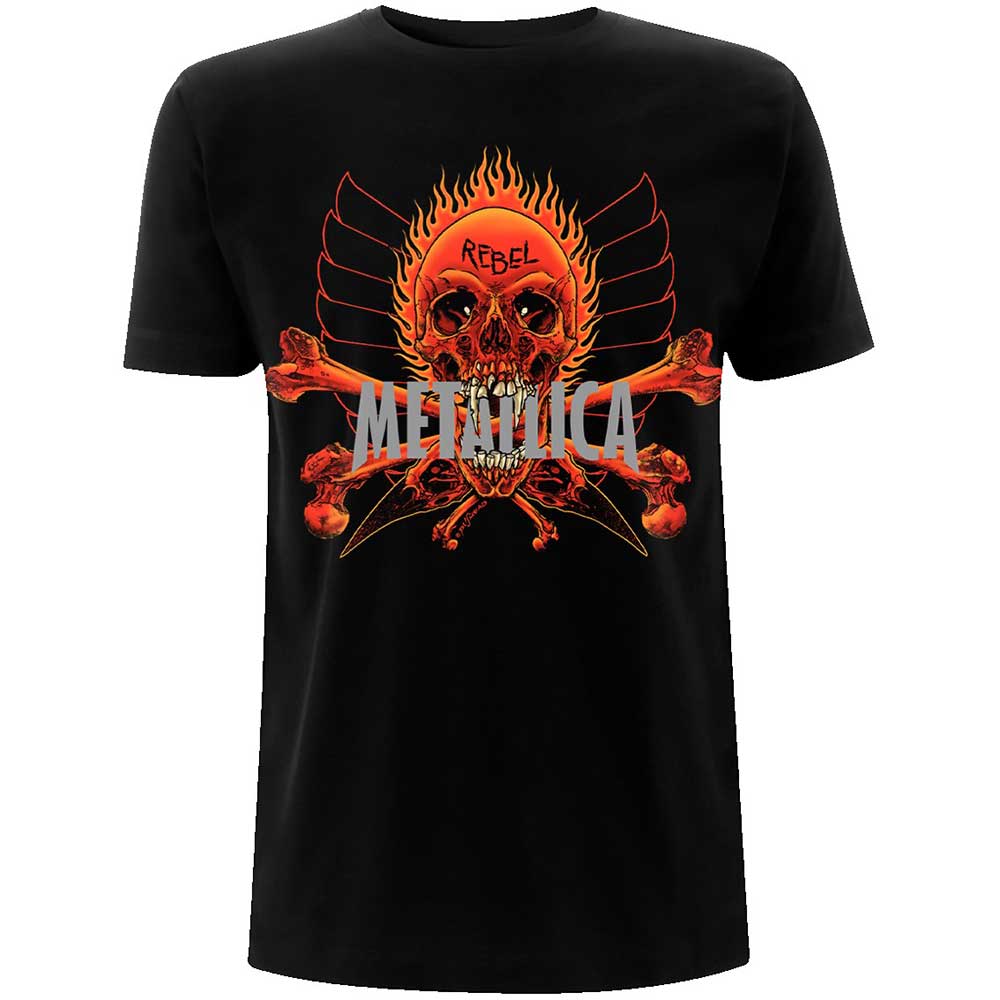 Tričko Metallica - Rebel, Unisex,Čierna,XXL