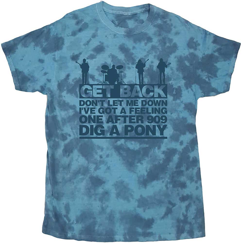 Tričko The Beatles - Let it Be Songs, Unisex,Modrá,XXL
