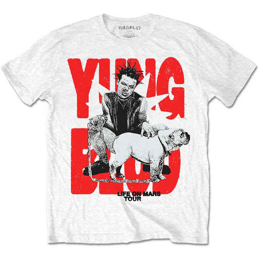 Tričko Yungblud - Life on Mars Tour, Unisex,Biela,XXL