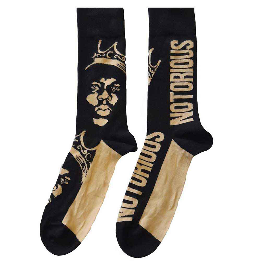 Ponožky Biggie Smalls - Gold Crown, Unisex,Čierna,UK 4 - 7