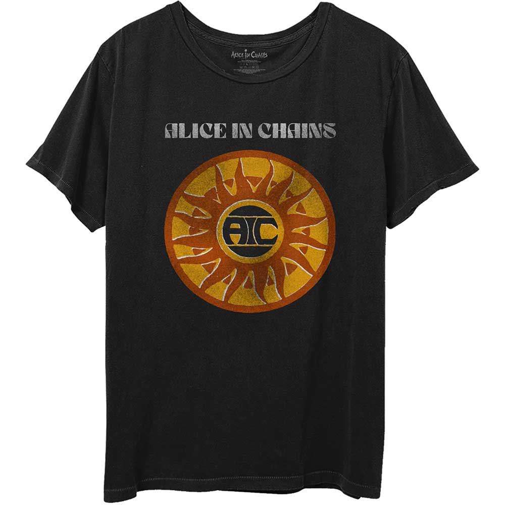 Tričko Alice In Chains - Circle Sun Vintage, Unisex,Čierna,XXL