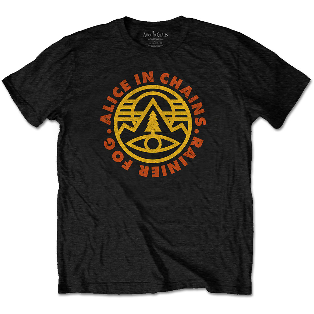Tričko Alice In Chains - Pine Emblem, Unisex,Čierna,XXL