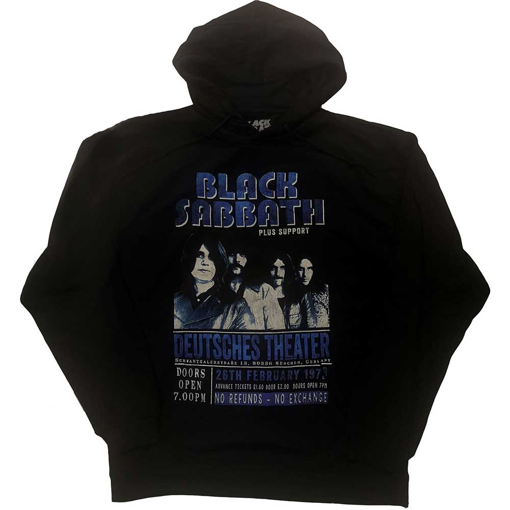 Mikina Black Sabbath - Deutsches '73, Unisex,Čierna,L