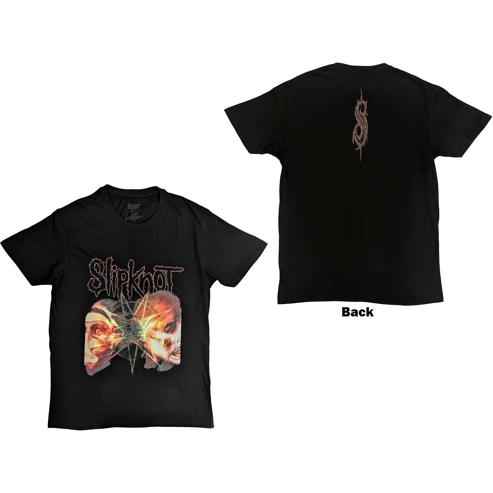 Tričko Slipknot - 2 Faces, Unisex,Čierna,XXL