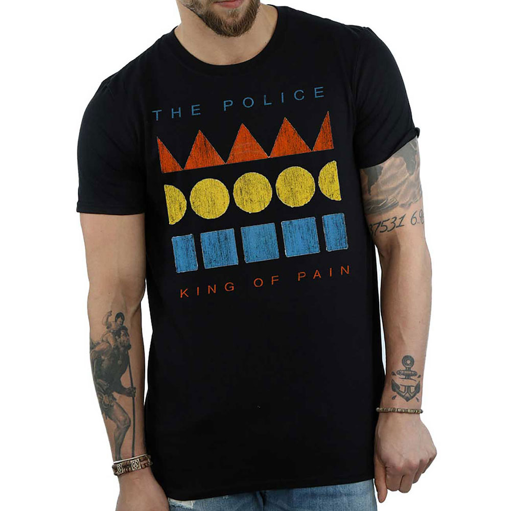 Tričko The Police - Kings of Pain, Unisex,Čierna,XXL