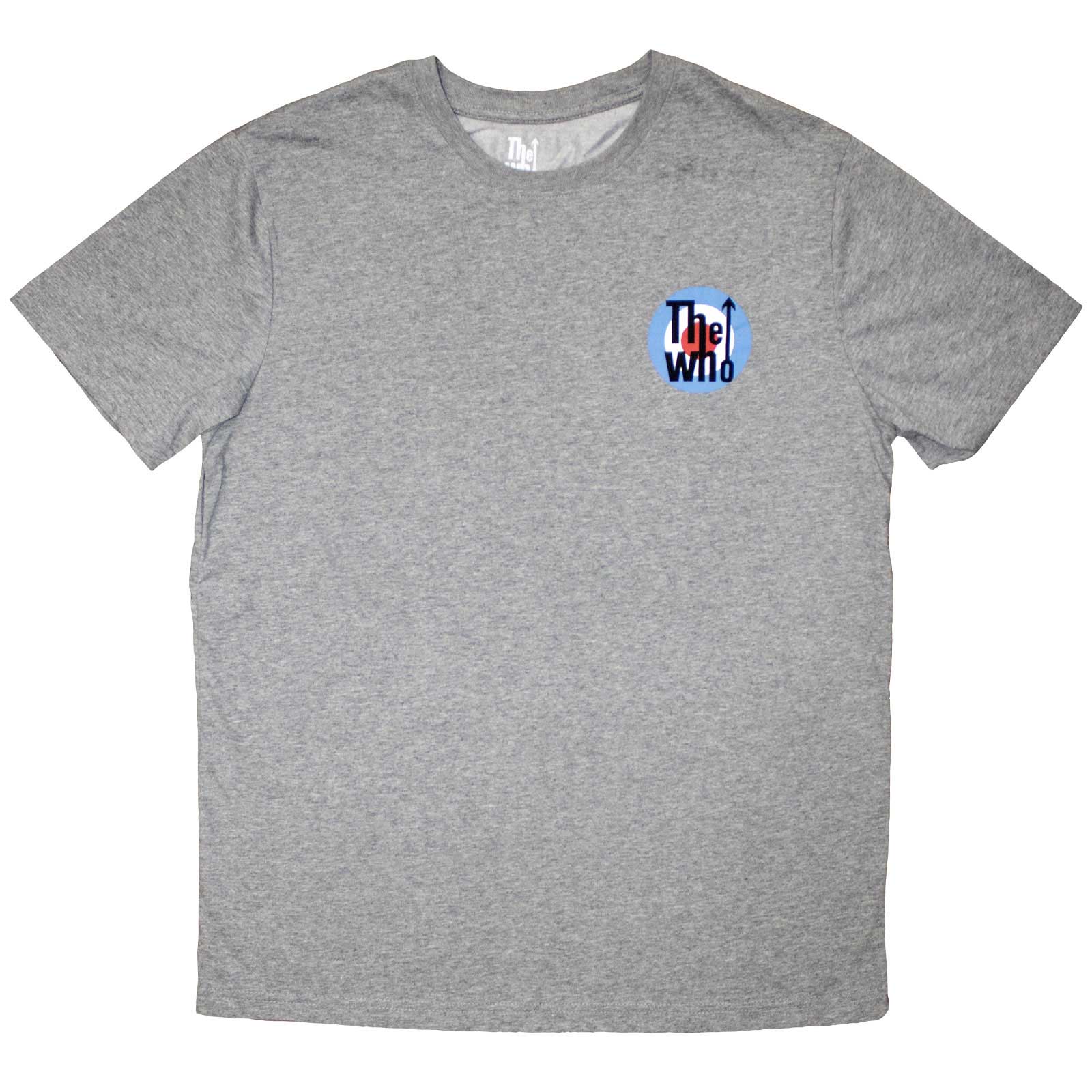 Tričko The Who - Mini Target Logo, Unisex,Šedá,XXL