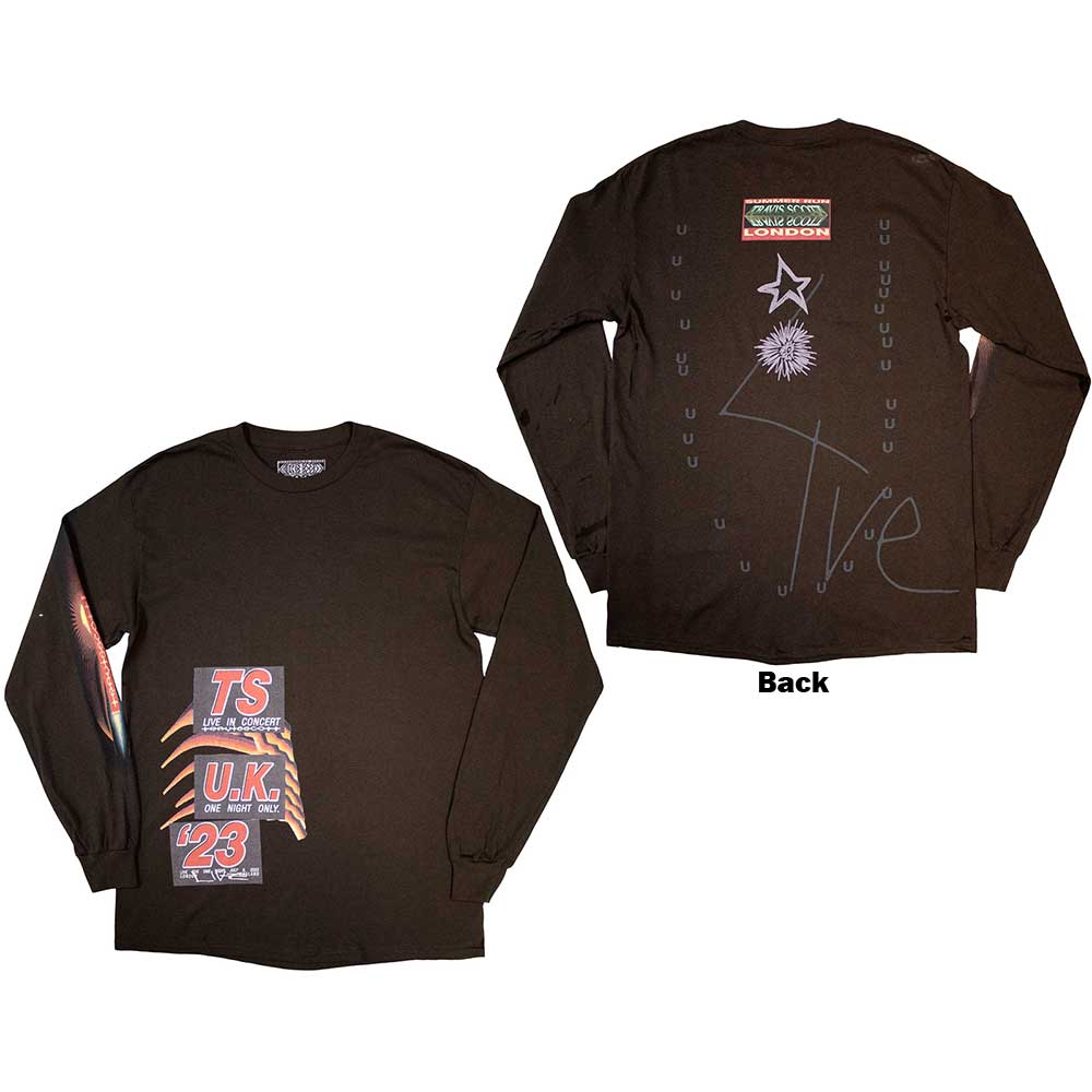 Tričko s dlhým rukávom Travis Scott - Summer Run 2023 London, Unisex,Hnedá,XXL