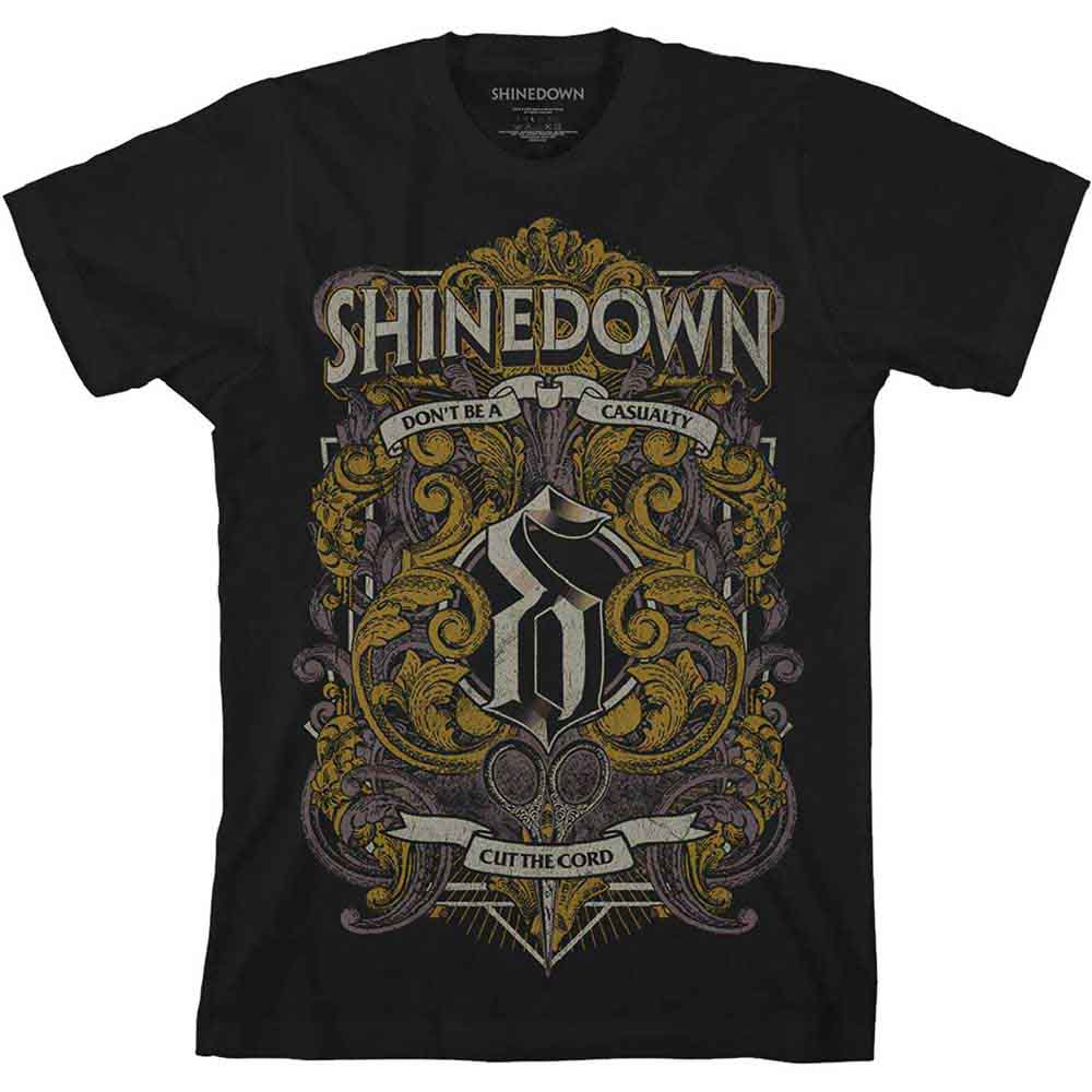 Tričko Shinedown - Ornamental Scissors, Unisex,Čierna,XXL
