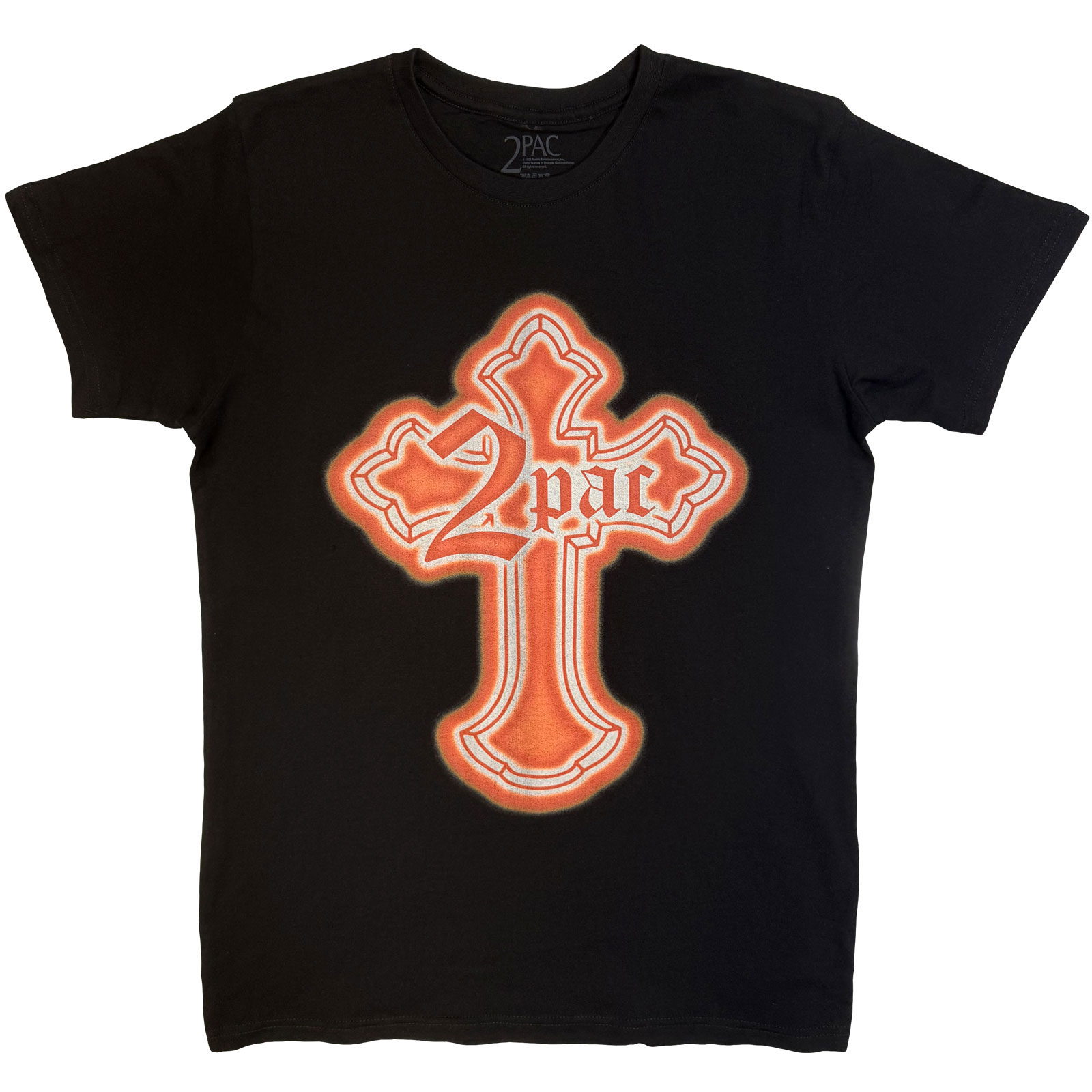 Tričko 2Pac - Halloween Cross, Unisex,Čierna,XXL