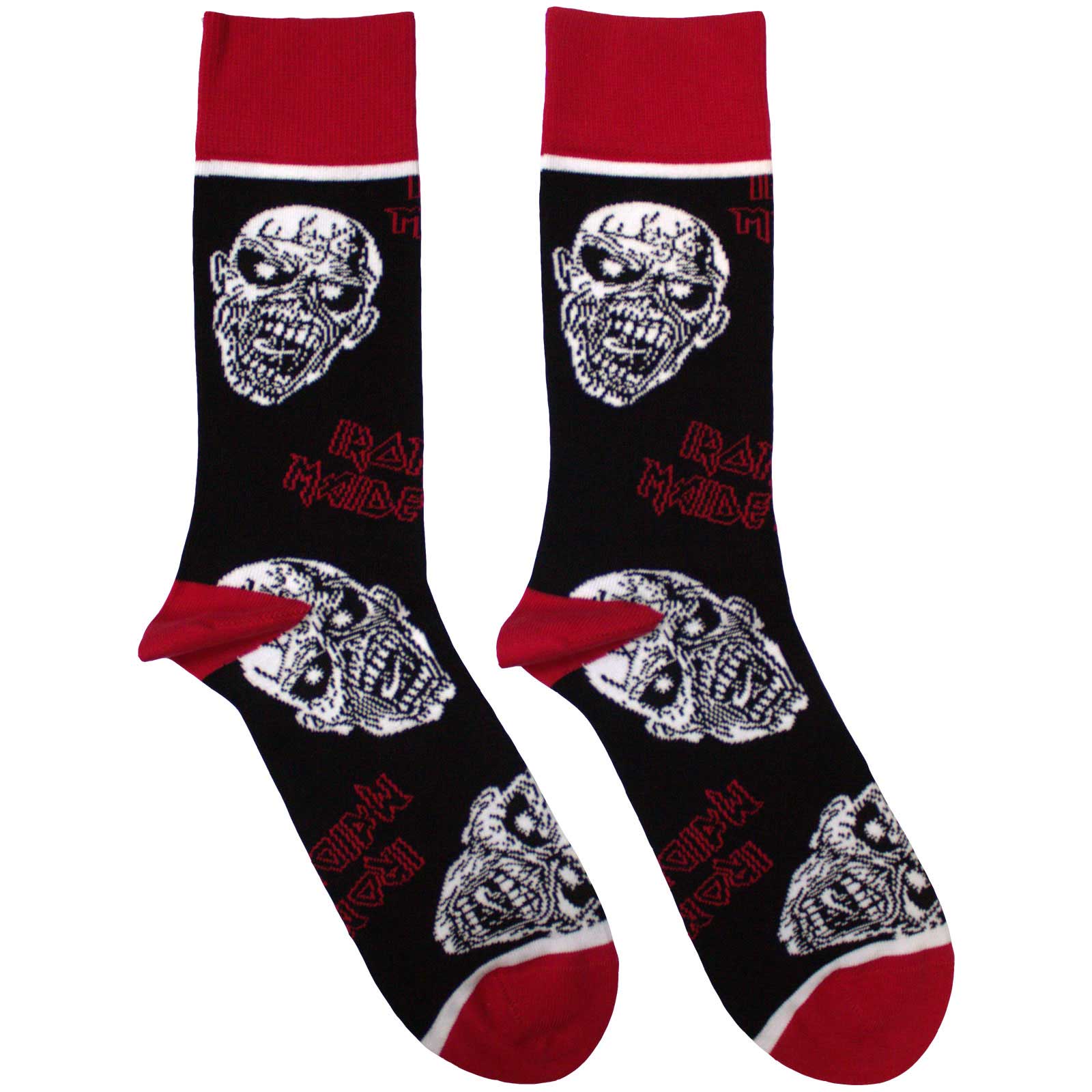 Ponožky Iron Maiden - Eddie Skulls, Unisex,Čierna,UK 7 - 11