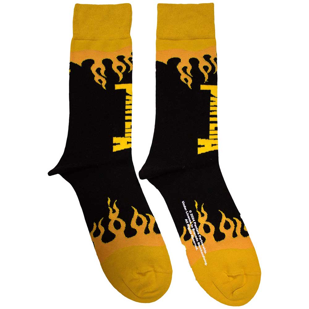 Ponožky Pantera - Flame, Unisex,Čierna,UK 7 - 11