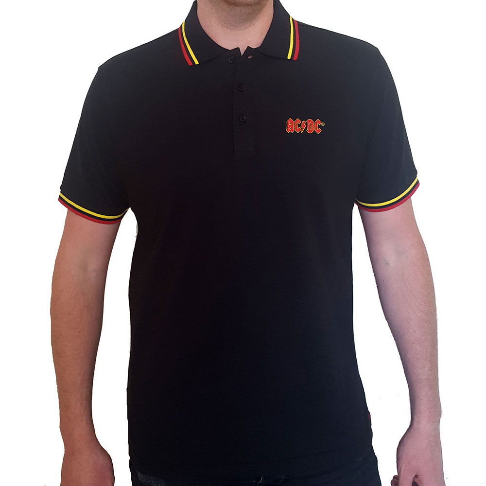 Polokošeľa AC/DC - Classic Logo, Unisex,Čierna,L